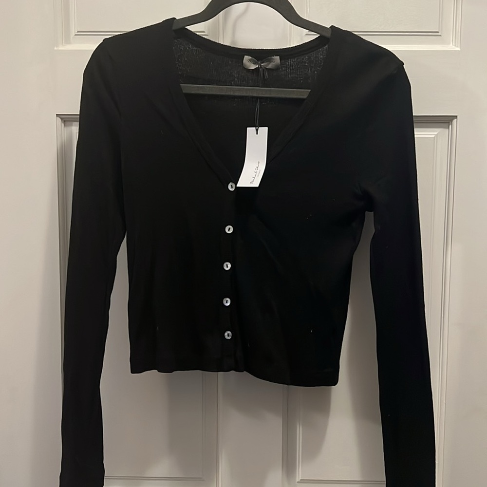 nwt Micheal Stars Zaria cardigan in black - Picture 3 of 4